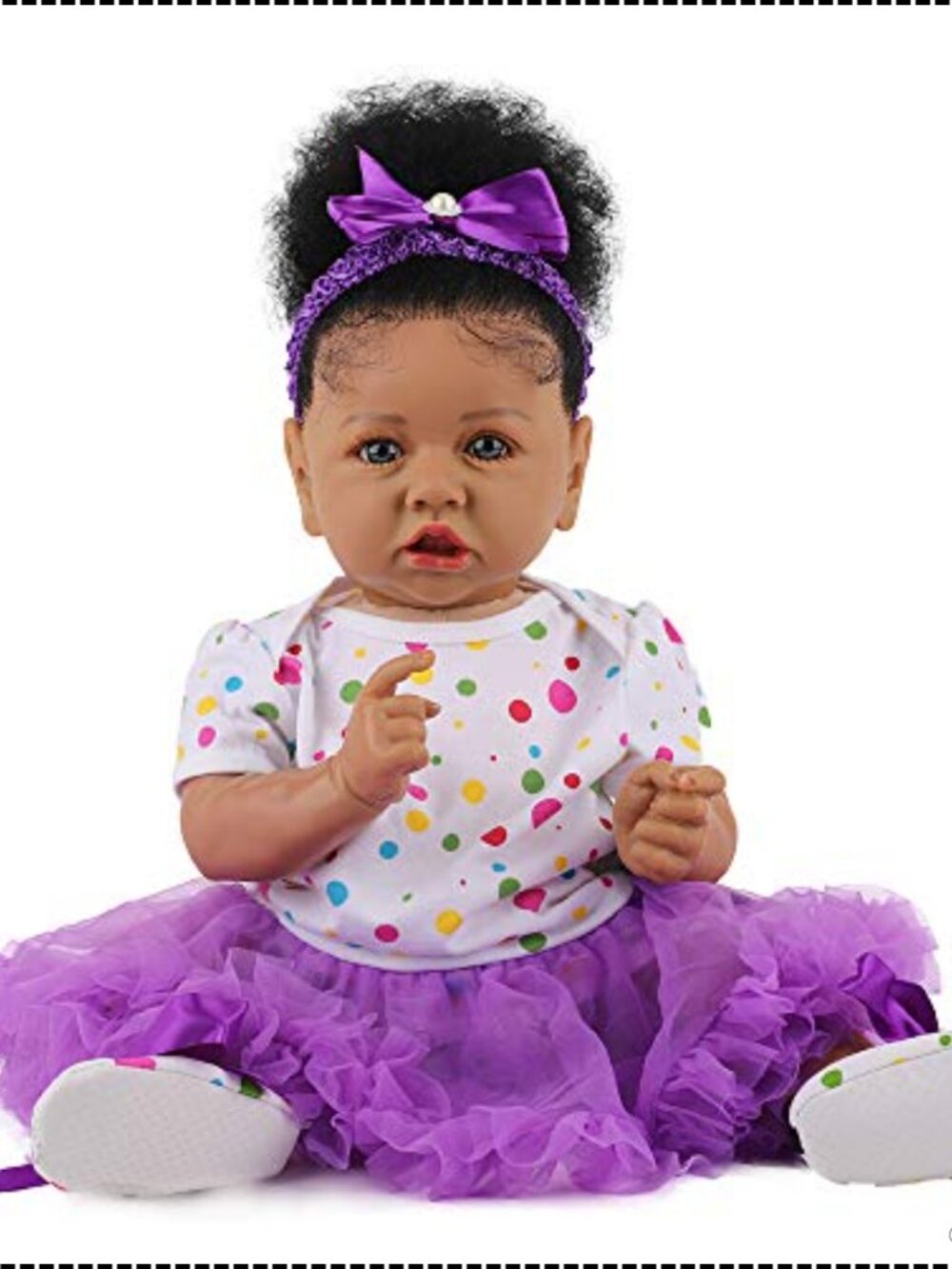 Lifelike Reborn Baby Doll 22.8" Soft Body Silicone Realistic Collectible Gift
